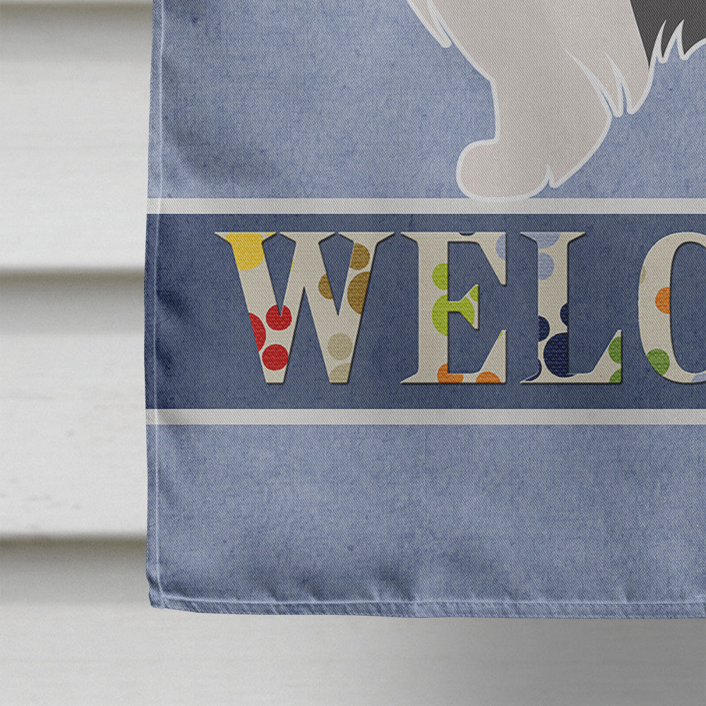 Papillon Welcome Flag Canvas House Size BB8322CHF  the-store.com.