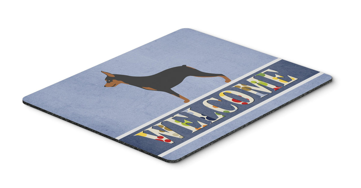 Miniature Pinscher Welcome Mouse Pad, Hot Pad or Trivet BB8323MP by Caroline&#39;s Treasures