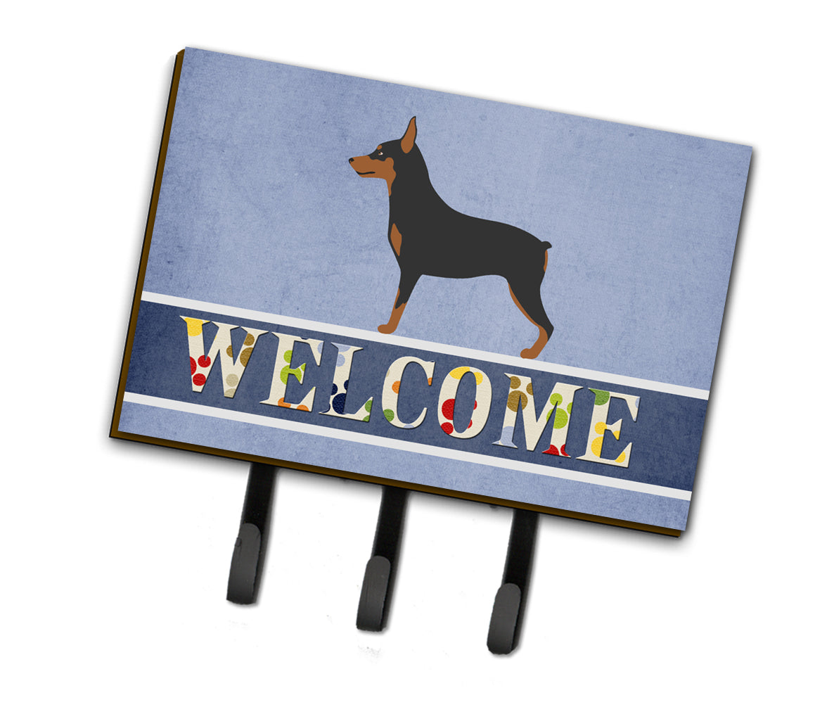 Miniature Pinscher Welcome Leash or Key Holder BB8323TH68