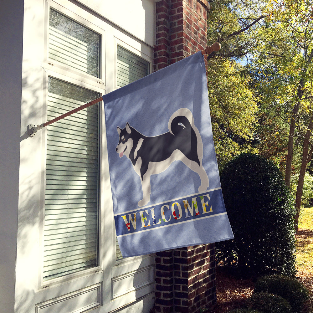 Alaskan Malamute Welcome Flag Canvas House Size BB8324CHF  the-store.com.