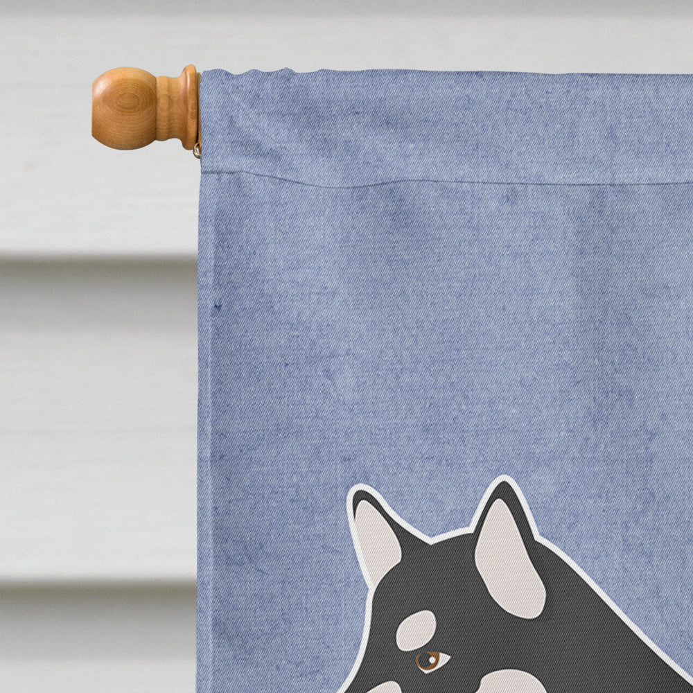 Alaskan Malamute Welcome Flag Canvas House Size BB8324CHF  the-store.com.