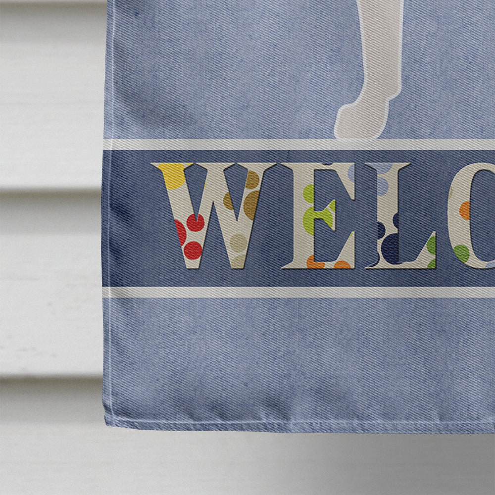 Pit Bull Terrier Welcome Flag Canvas House Size BB8325CHF  the-store.com.