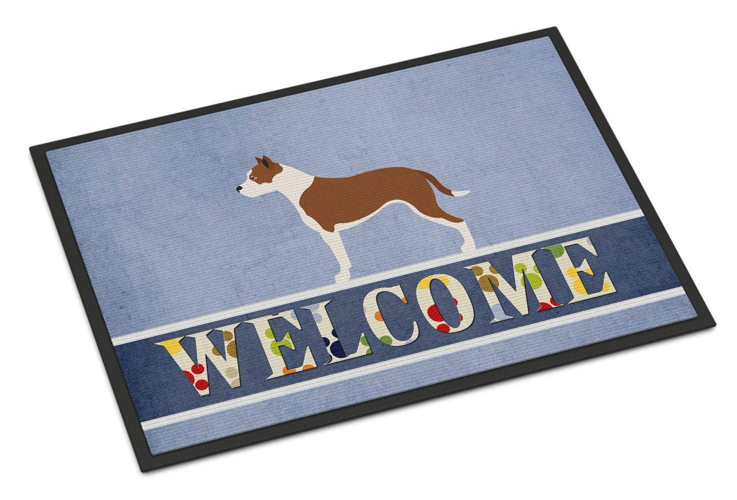 Pit Bull Terrier Welcome Indoor or Outdoor Mat 24x36 BB8325JMAT by Caroline's Treasures
