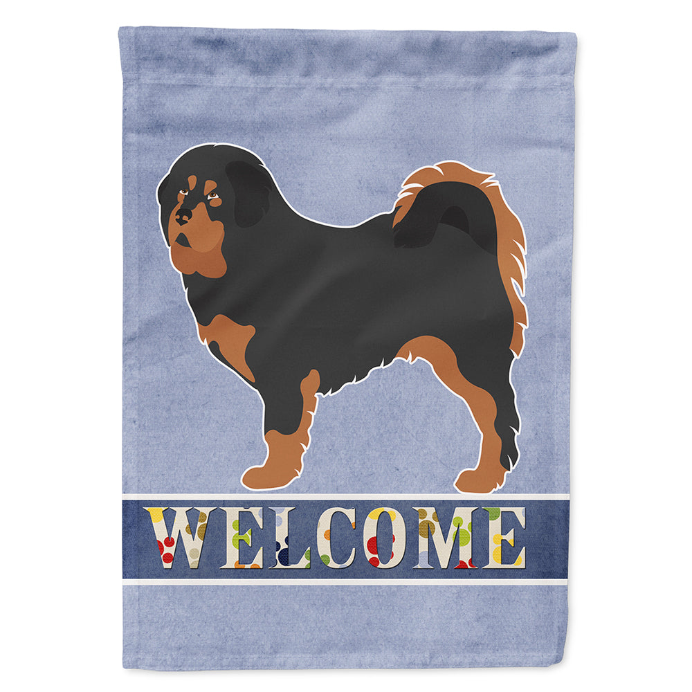 Tibetan Mastiff Welcome Flag Canvas House Size BB8326CHF  the-store.com.