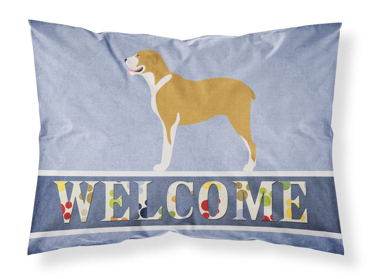 Belgium Mastiff Welcome Fabric Standard Pillowcase BB8327PILLOWCASE by Caroline&#39;s Treasures