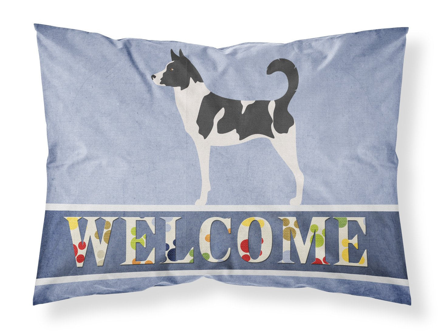 Caroline's Treasures Canaan Dog Welcome Fabric Standard Pillowcase – Artistic Decorative Front, White Back BB8329PILLOWCASE