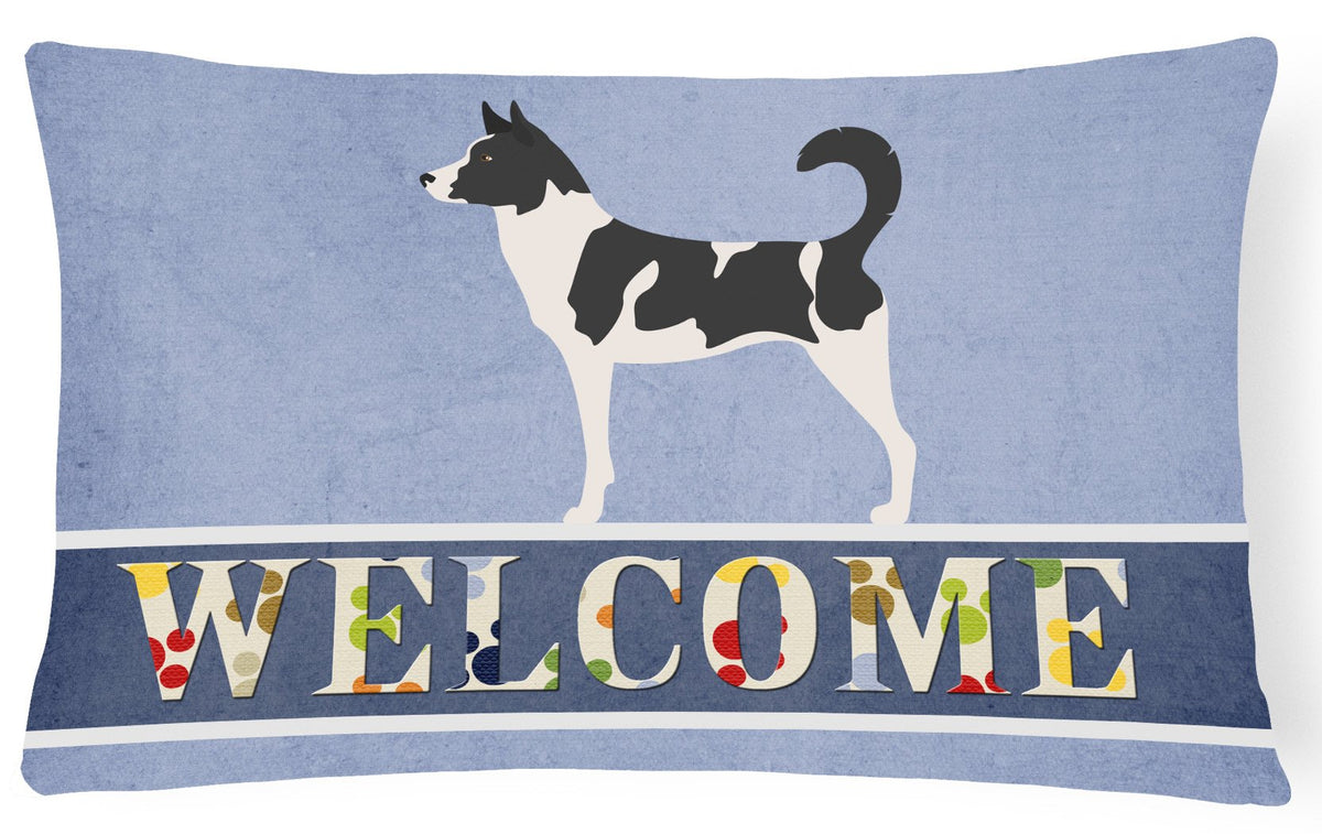 Canaan Dog Welcome Canvas Fabric Decorative Pillow BB8329PW1216 by Caroline&#39;s Treasures