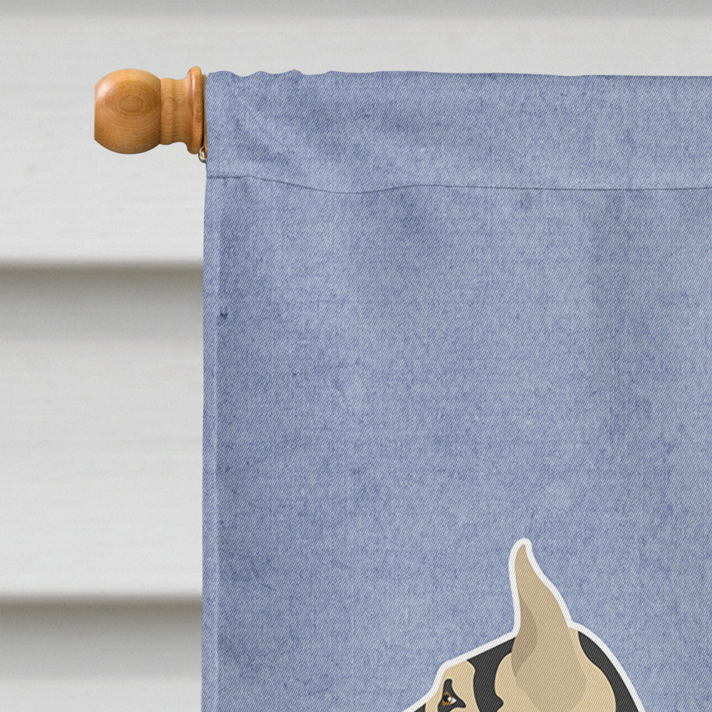 German Shepherd Welcome Flag Canvas House Size BB8330CHF  the-store.com.