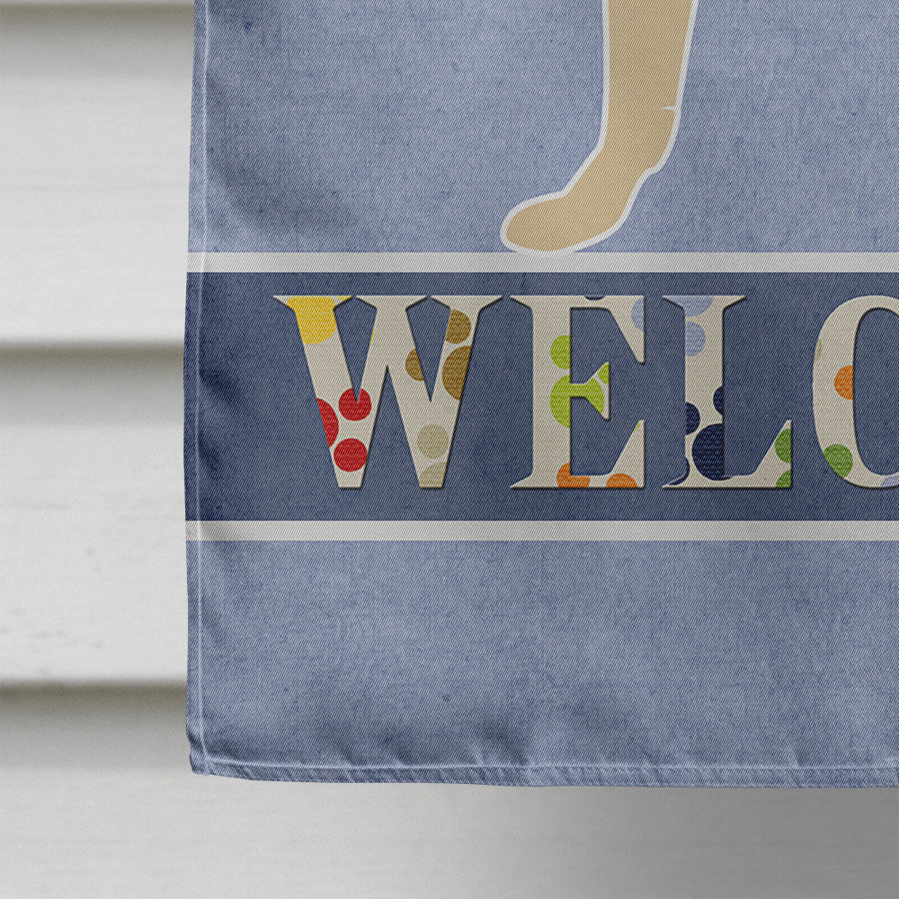 German Shepherd Welcome Flag Canvas House Size BB8330CHF  the-store.com.