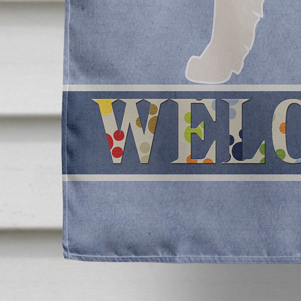 Landseer Welcome Flag Canvas House Size BB8331CHF  the-store.com.