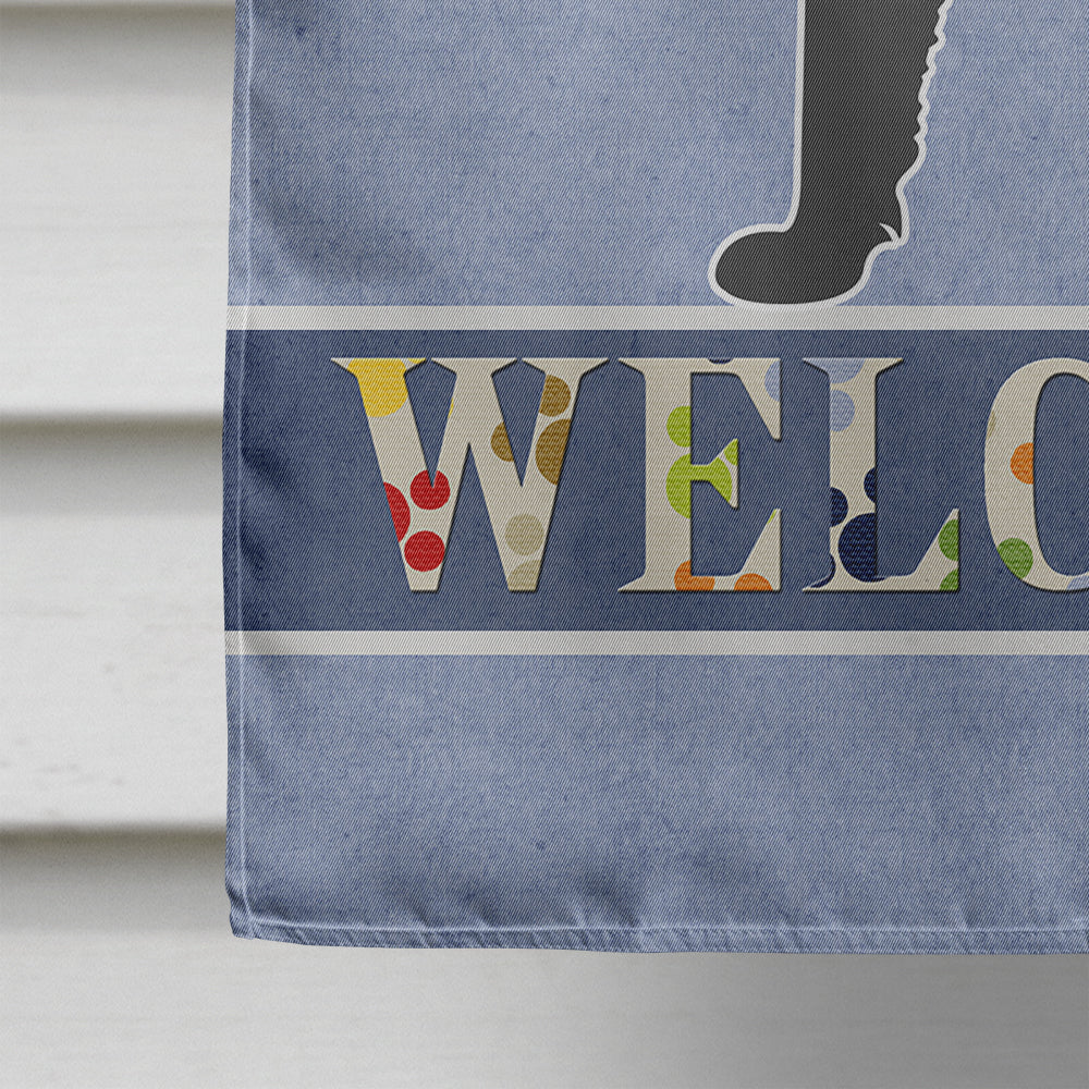 Mudi Welcome Flag Canvas House Size BB8336CHF
