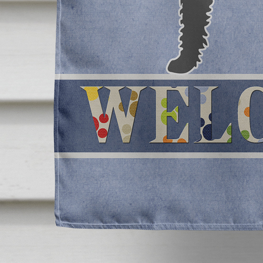 Labradoodle Welcome Flag Canvas House Size BB8337CHF  the-store.com.