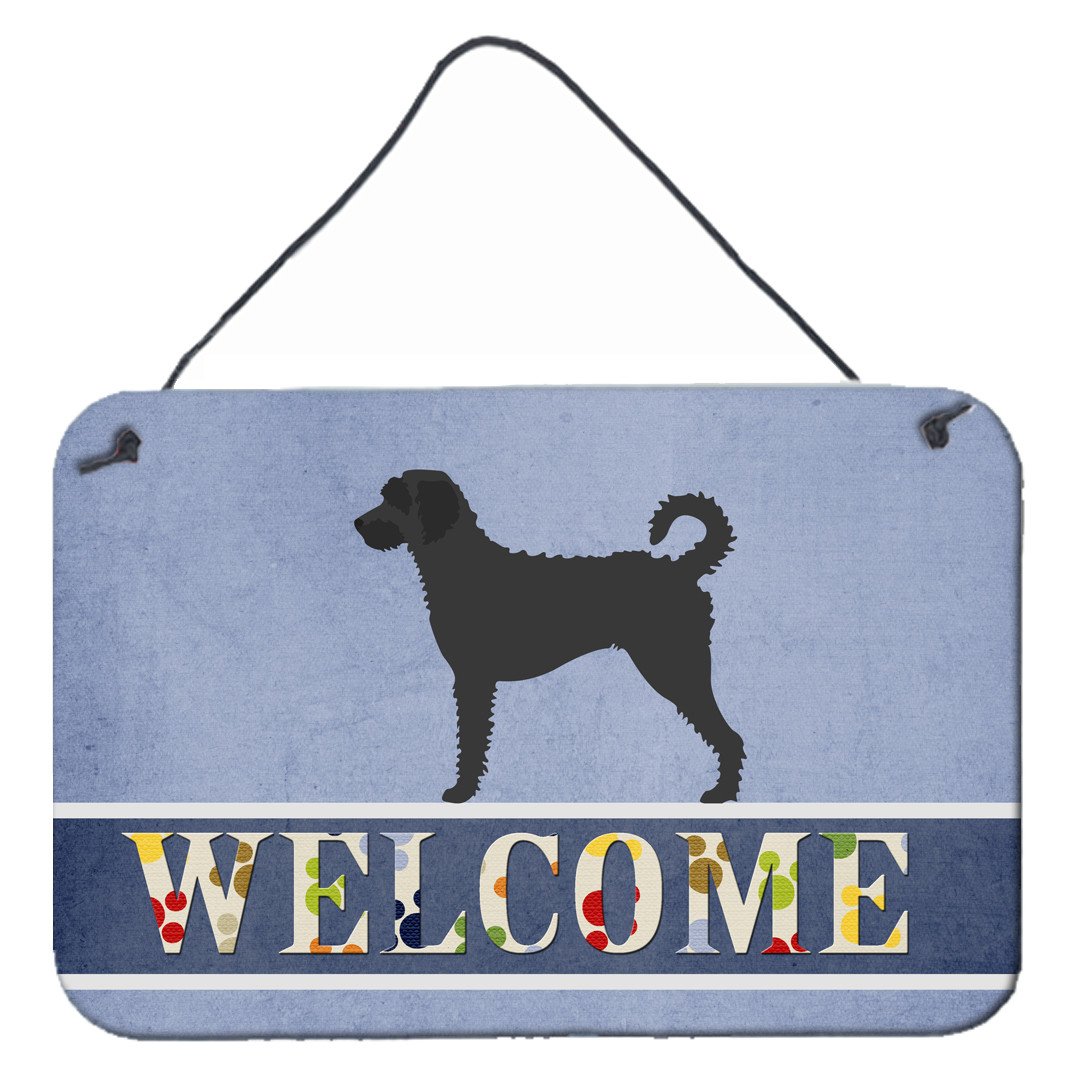 Labradoodle Welcome Wall or Door Hanging Prints BB8337DS812 by Caroline's Treasures