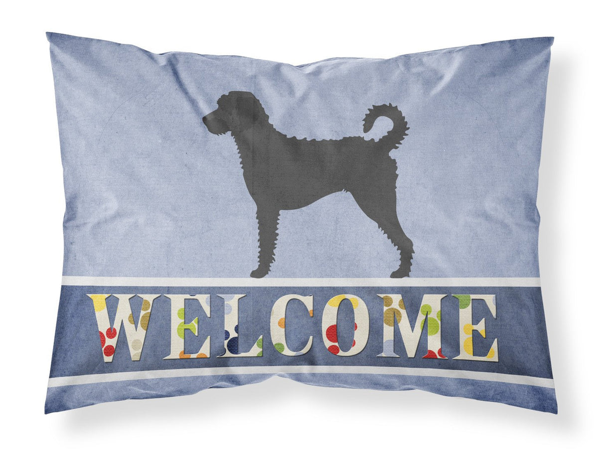 Labradoodle Welcome Fabric Standard Pillowcase BB8337PILLOWCASE by Caroline&#39;s Treasures