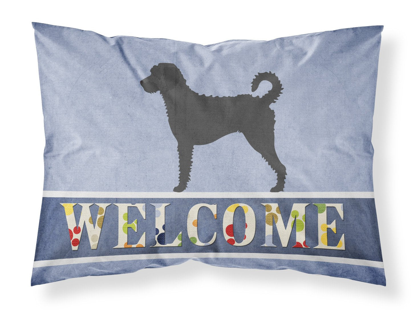 Labradoodle Welcome Fabric Standard Pillowcase BB8337PILLOWCASE by Caroline's Treasures
