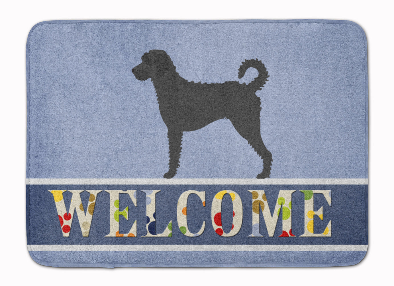 Labradoodle Welcome Machine Washable Memory Foam Mat BB8337RUG - the-store.com