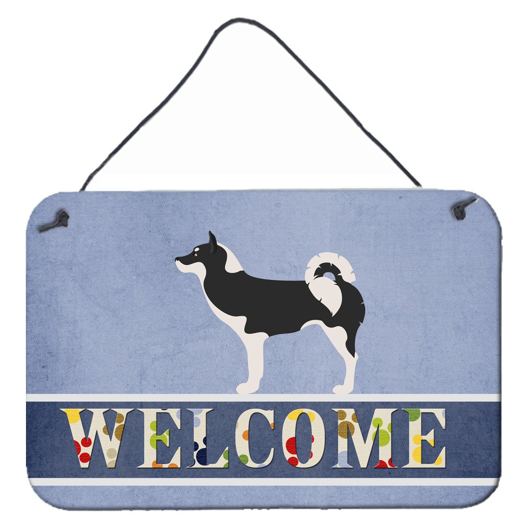 Greenland Dog Welcome Wall or Door Hanging Prints BB8338DS812 by Caroline&#39;s Treasures