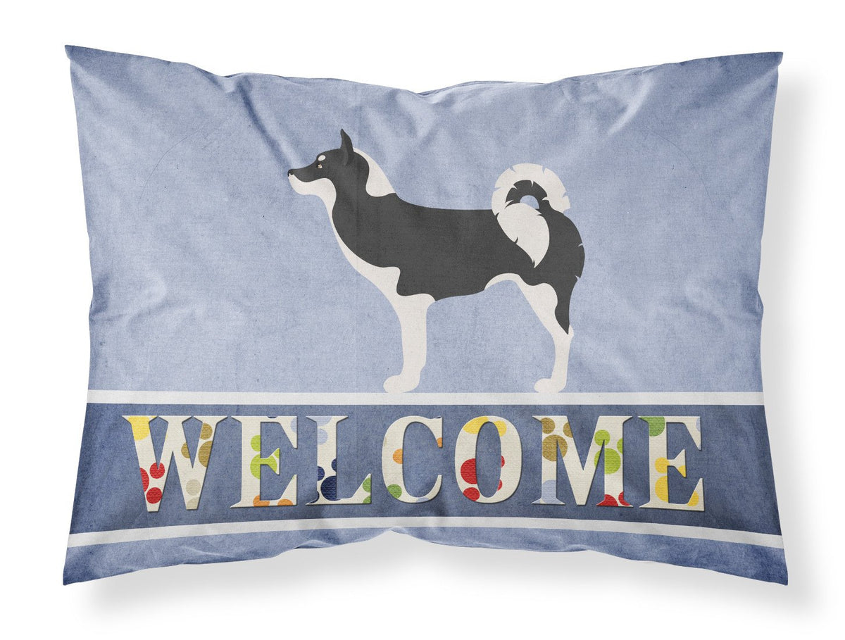 Greenland Dog Welcome Fabric Standard Pillowcase BB8338PILLOWCASE by Caroline&#39;s Treasures