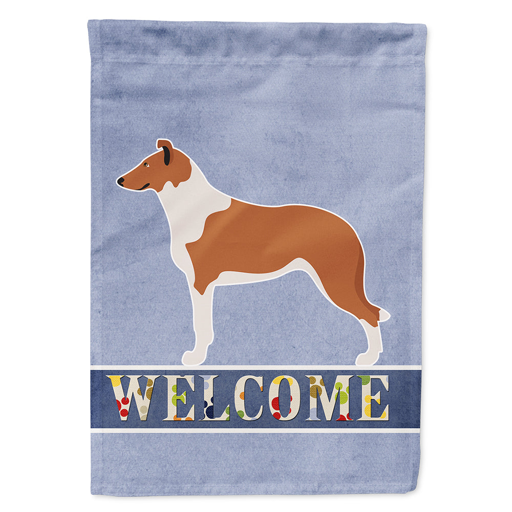 Smooth Collie Welcome Flag Canvas House Size BB8342CHF  the-store.com.