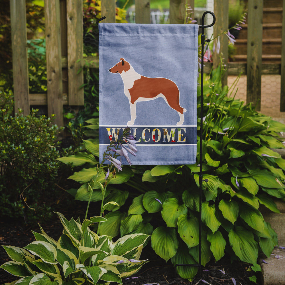 Smooth Collie Welcome Flag Garden Size BB8342GF  the-store.com.