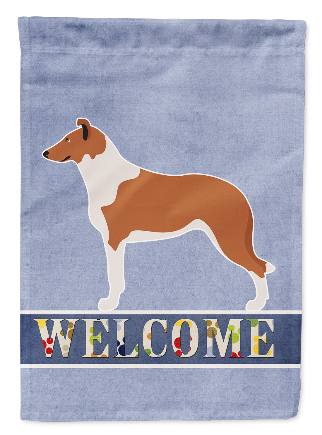 Smooth Collie Welcome Flag Garden Size BB8342GF  the-store.com.