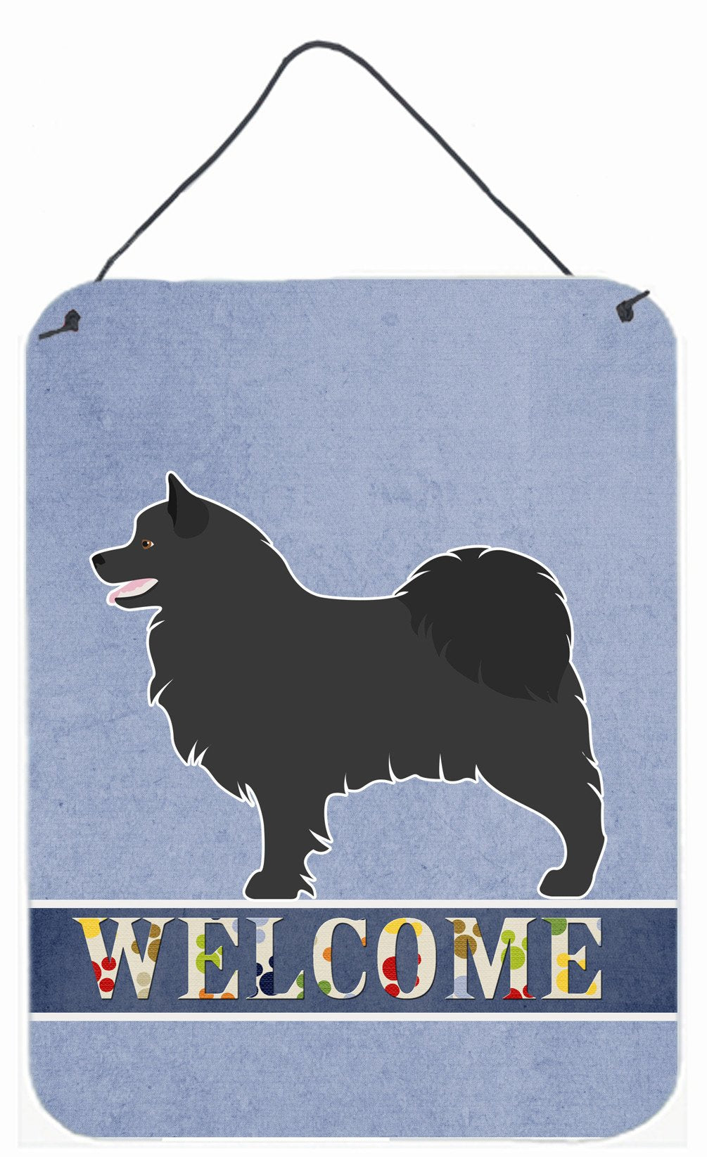 Swedish Lapphund Welcome Wall or Door Hanging Prints BB8347DS1216 by Caroline's Treasures