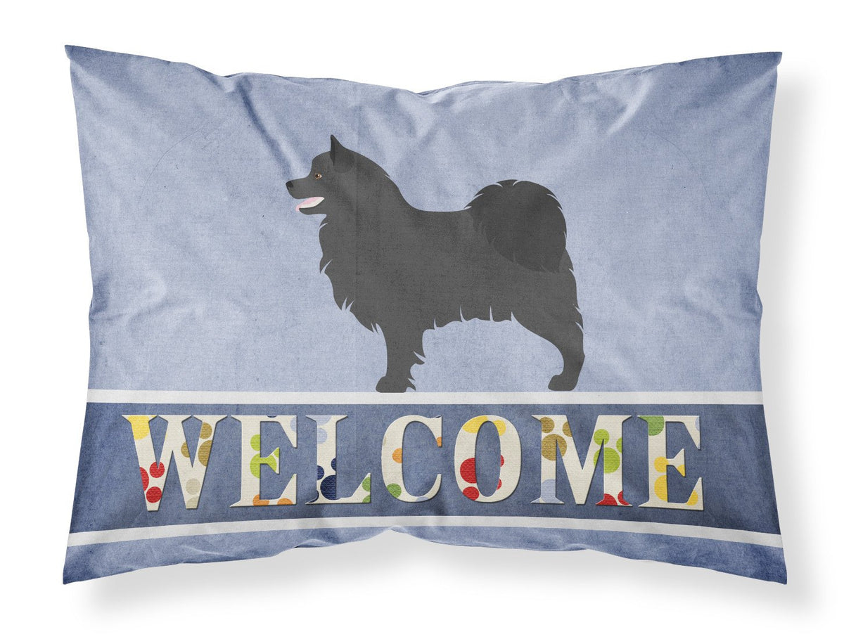 Swedish Lapphund Welcome Fabric Standard Pillowcase BB8347PILLOWCASE by Caroline&#39;s Treasures