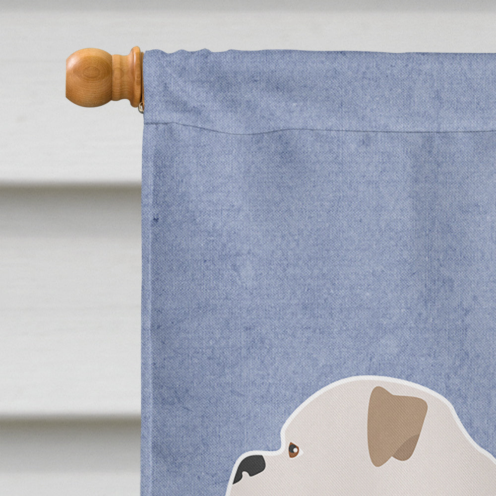 American Bulldog Welcome Flag Canvas House Size BB8348CHF  the-store.com.