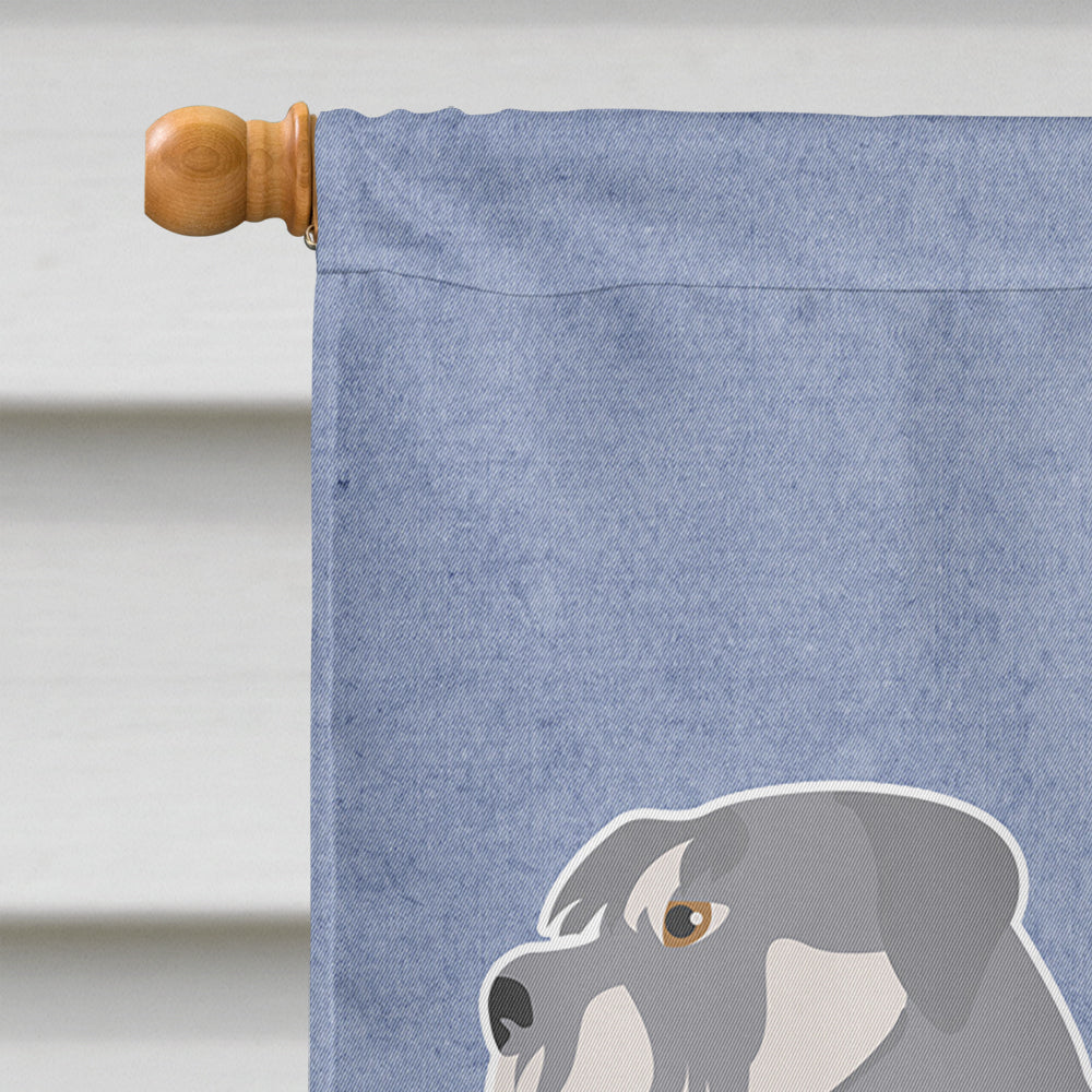 Schnauzer Welcome Flag Canvas House Size BB8350CHF  the-store.com.