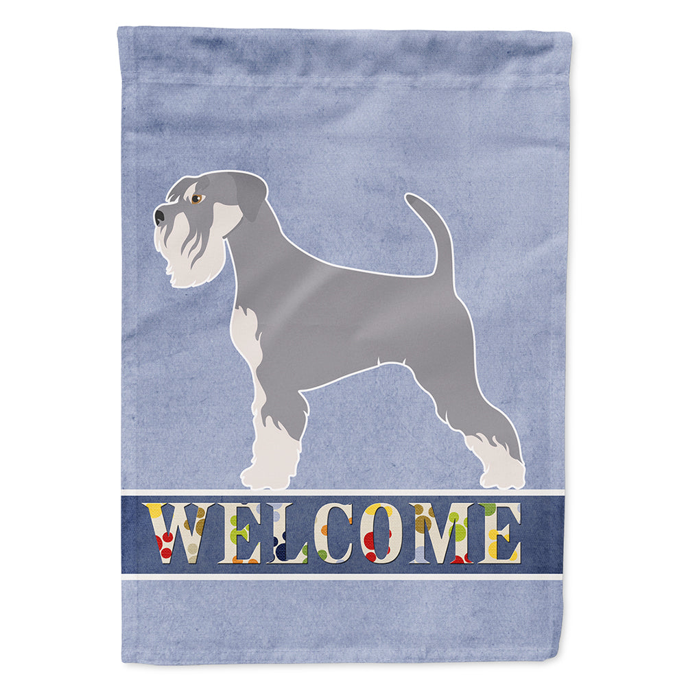 Schnauzer Welcome Flag Canvas House Size BB8350CHF