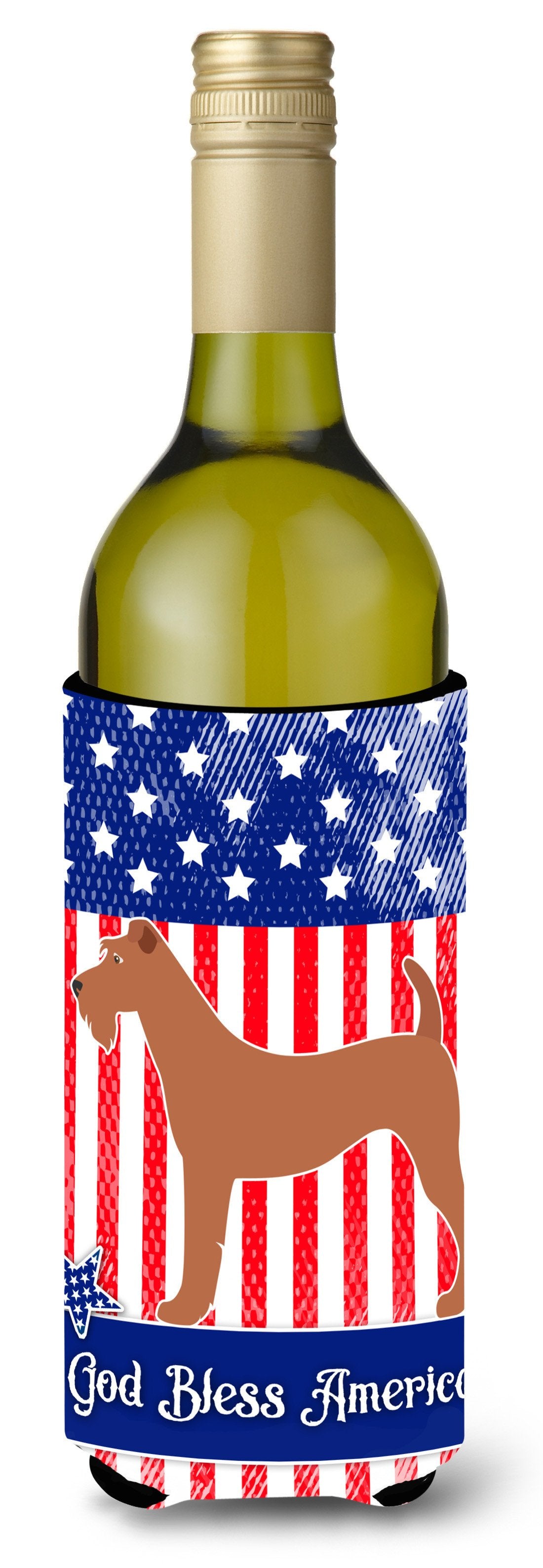 Irish Terrier American Wine Bottle Beverge Insulator Hugger BB8357LITERK by Caroline&#39;s Treasures