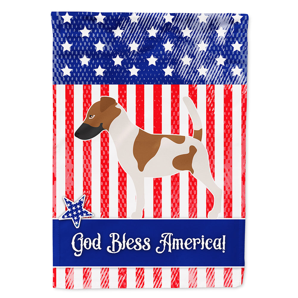 Smooth Fox Terrier American Flag Canvas House Size BB8360CHF