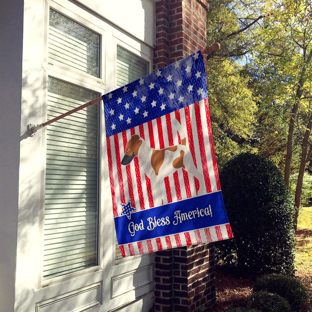 Smooth Fox Terrier American Flag Canvas House Size BB8360CHF