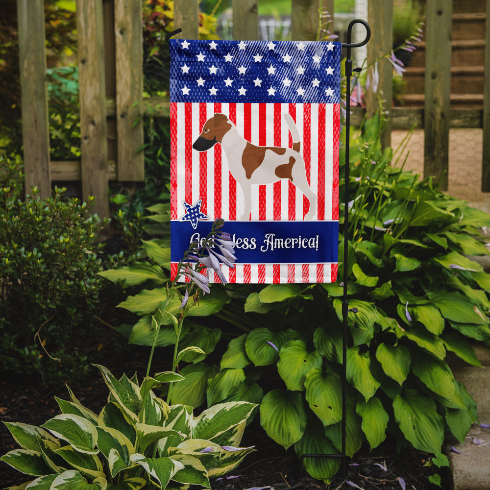 Smooth Fox Terrier American Flag Garden Size BB8360GF