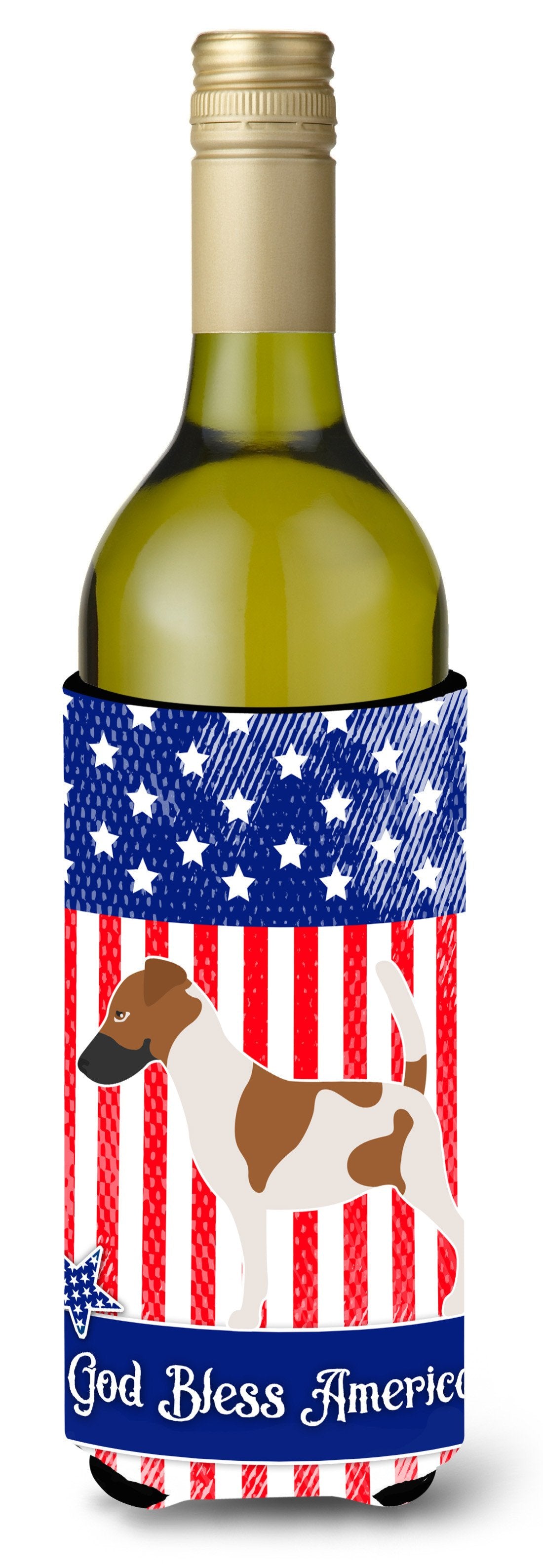 Smooth Fox Terrier American Wine Bottle Beverge Insulator Hugger BB8360LITERK by Caroline&#39;s Treasures