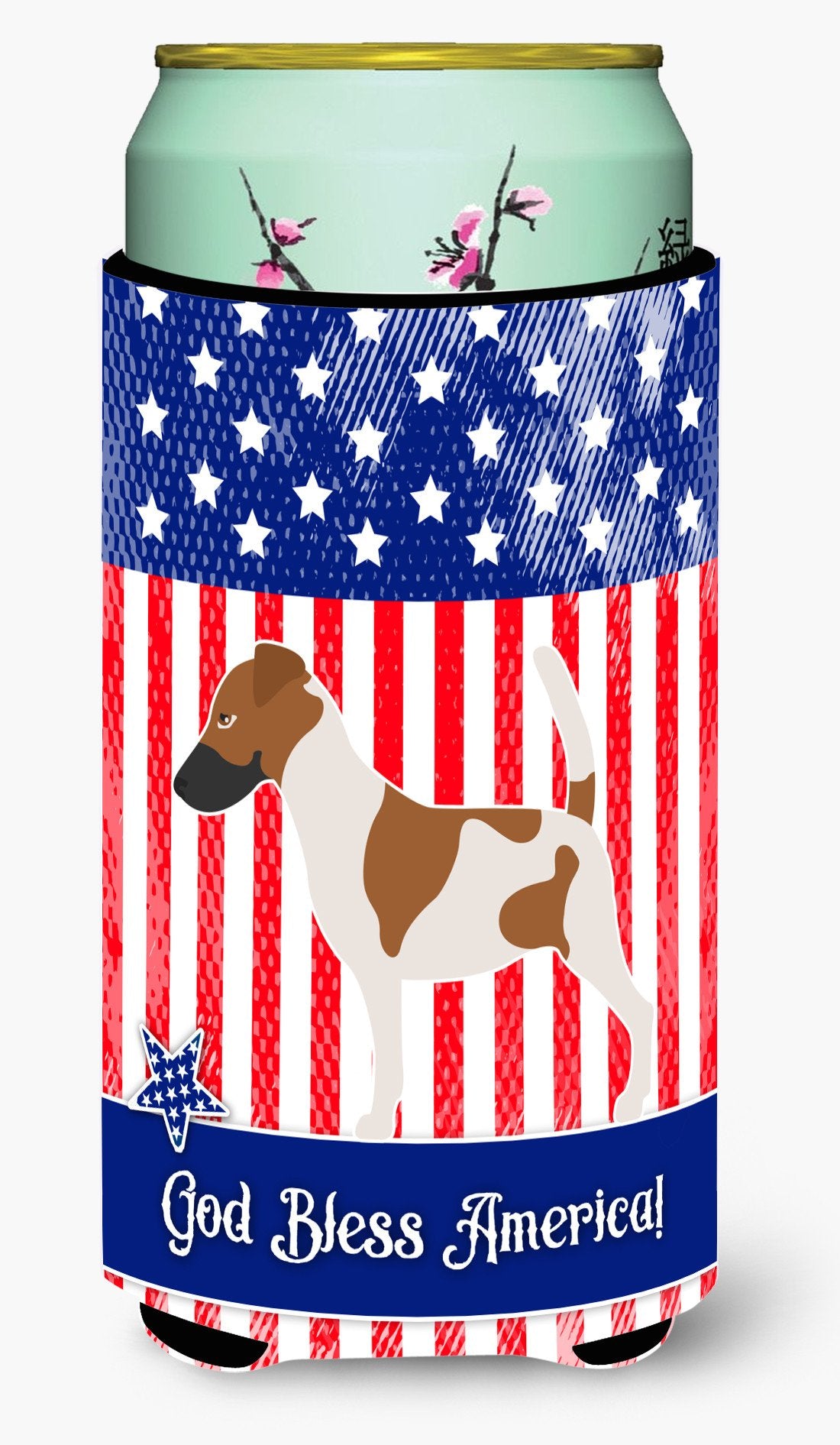 Smooth Fox Terrier American Tall Boy Beverage Insulator Hugger BB8360TBC by Caroline&#39;s Treasures
