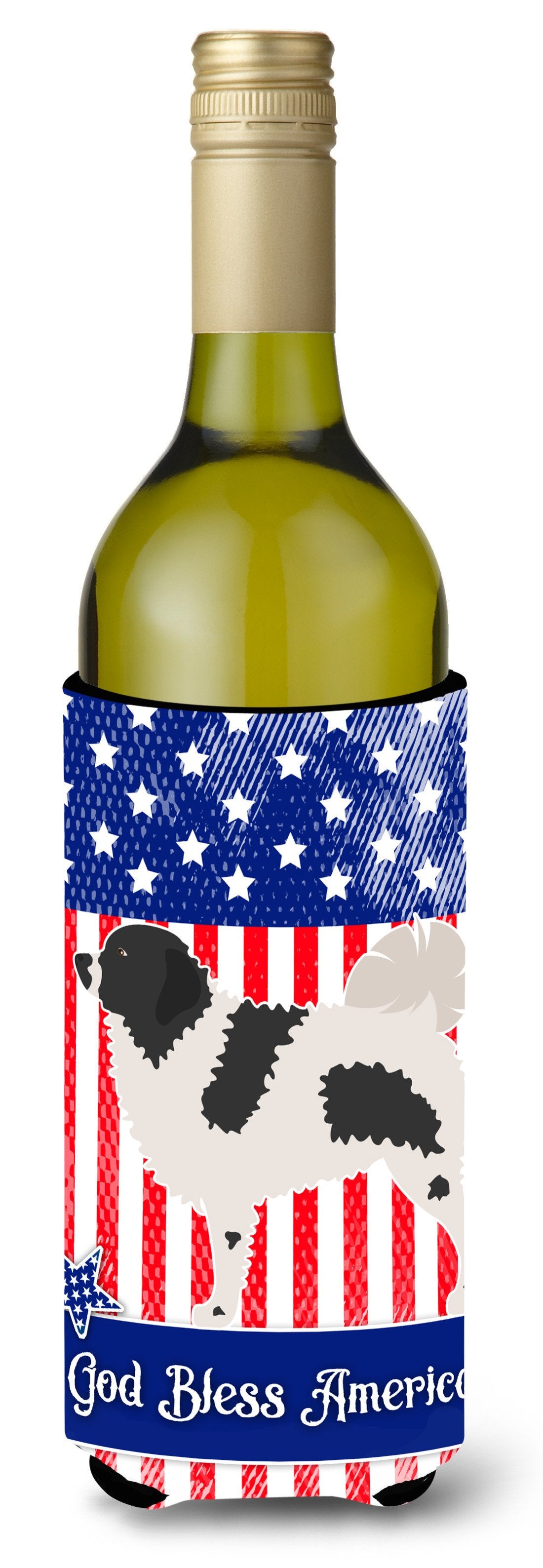 Wetterhoun Frisian Water Dog American Wine Bottle Beverge Insulator Hugger BB8363LITERK by Caroline&#39;s Treasures