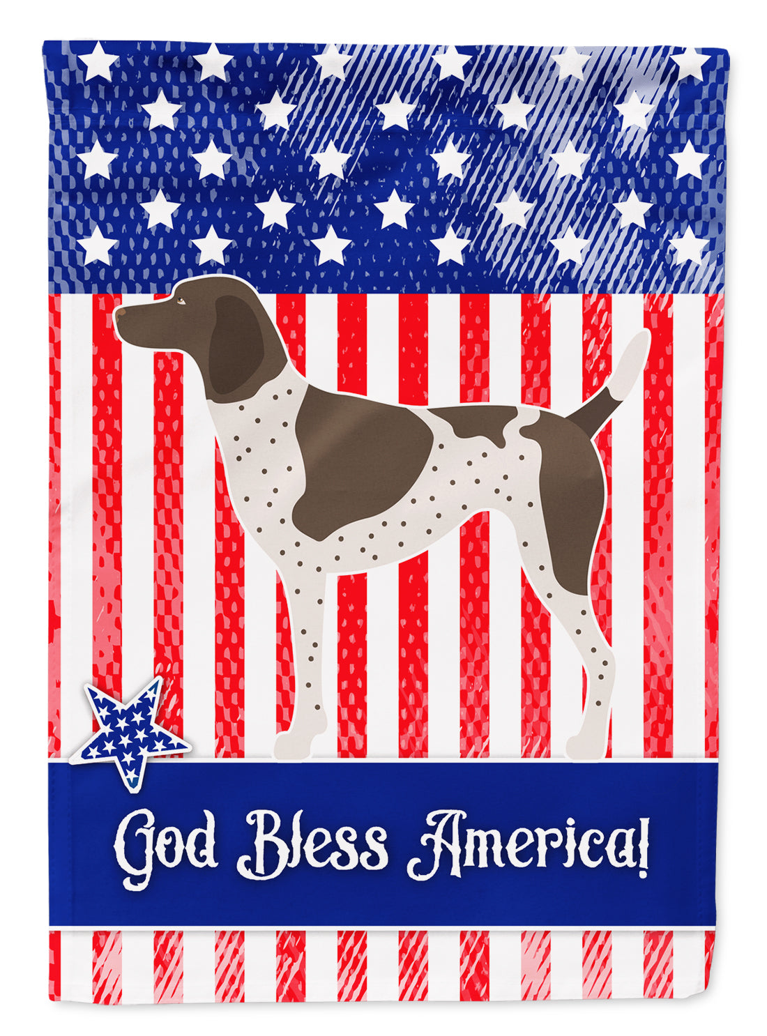 German Shorthaired Pointer American Flag Garden Size BB8364GF  the-store.com.