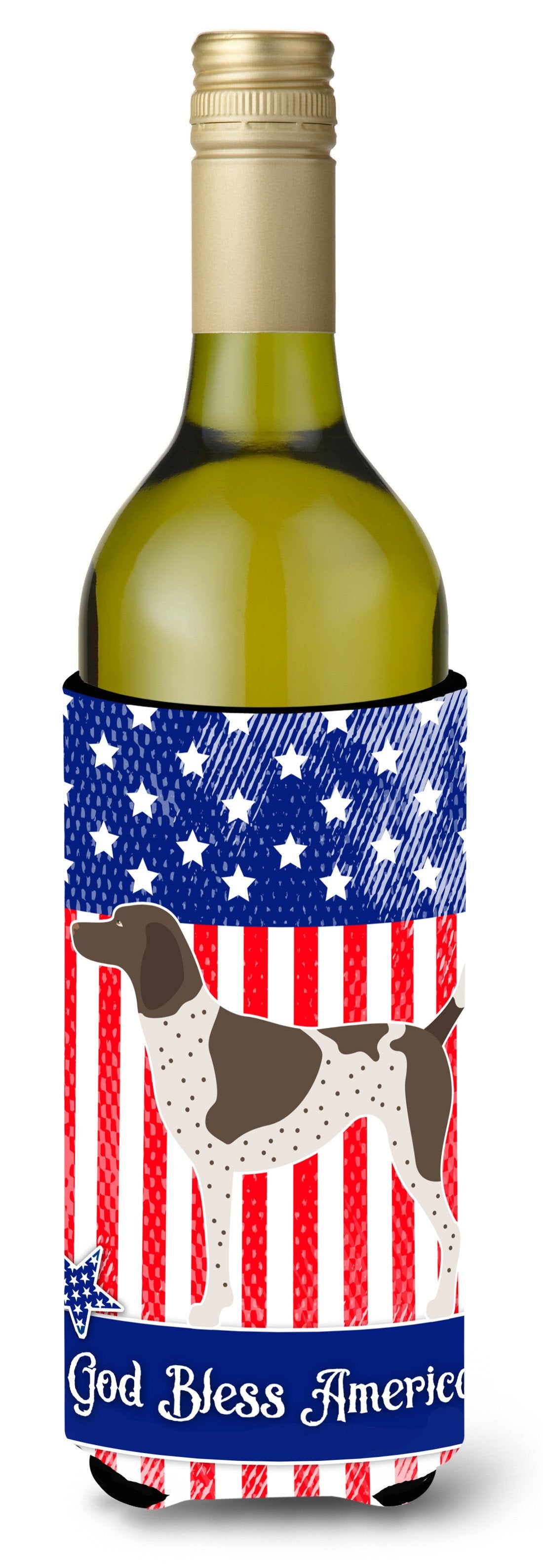 German Shorthaired Pointer American Wine Bottle Beverge Insulator Hugger BB8364LITERK by Caroline&#39;s Treasures
