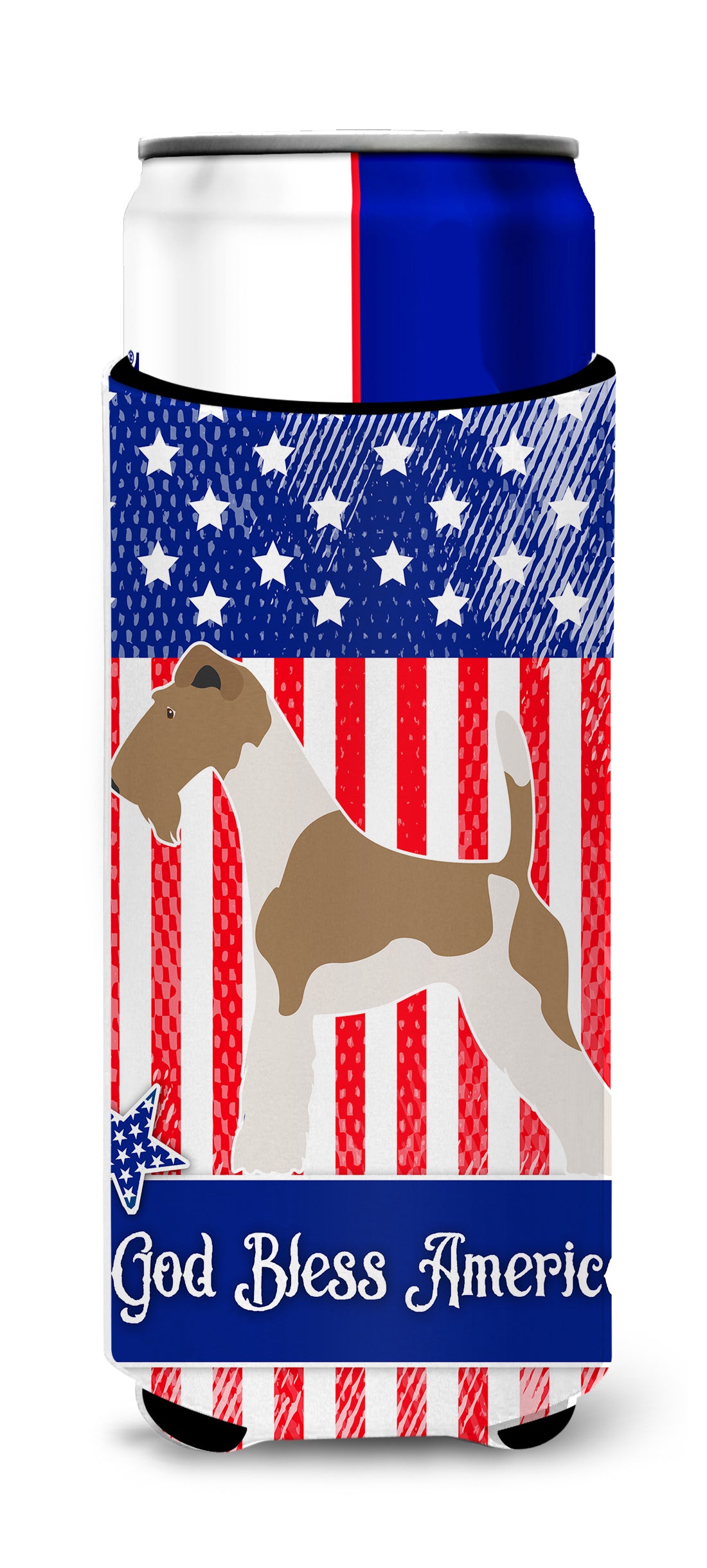Wire Fox Terrier American  Ultra Hugger for slim cans BB8365MUK