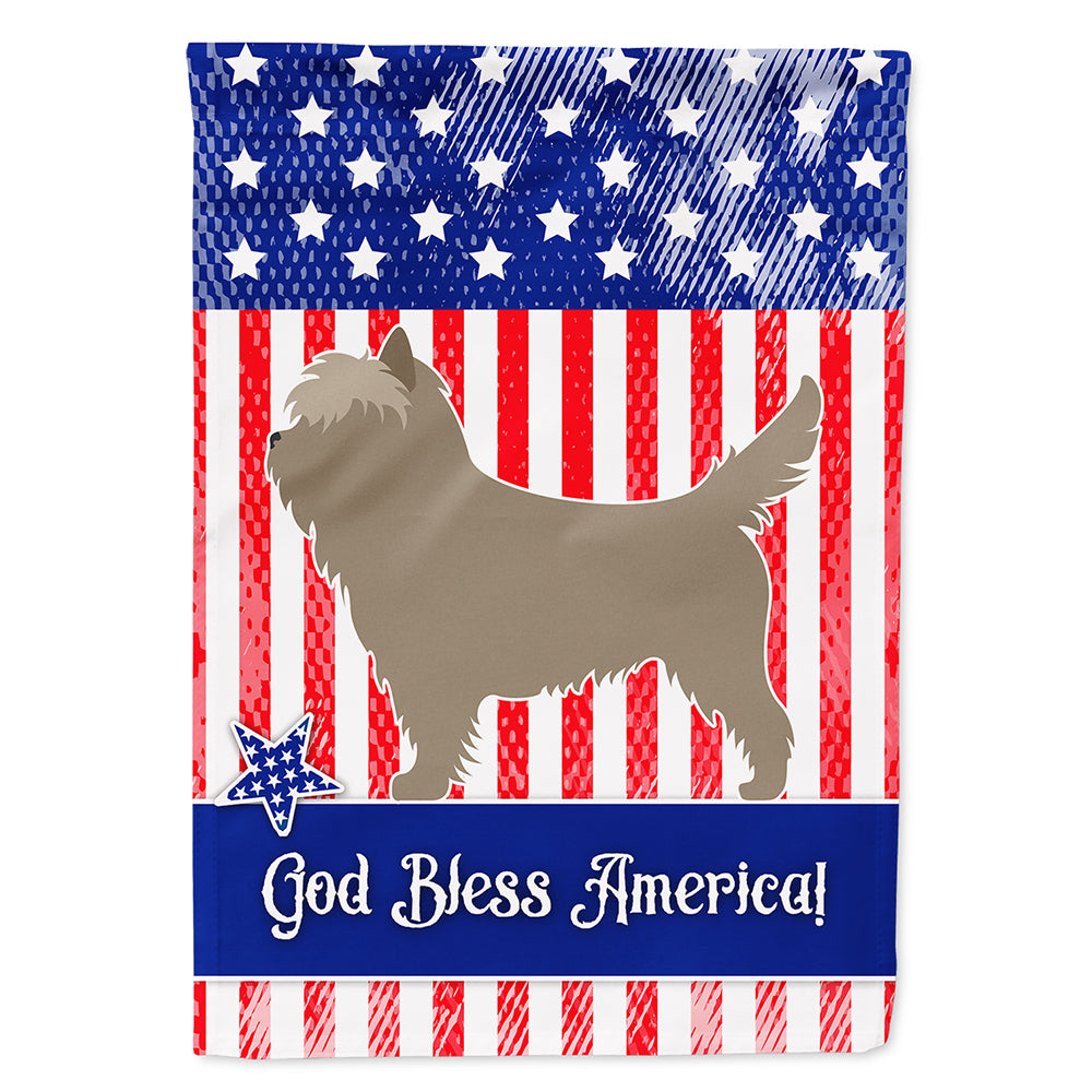 Cairn Terrier American Flag Canvas House Size BB8367CHF