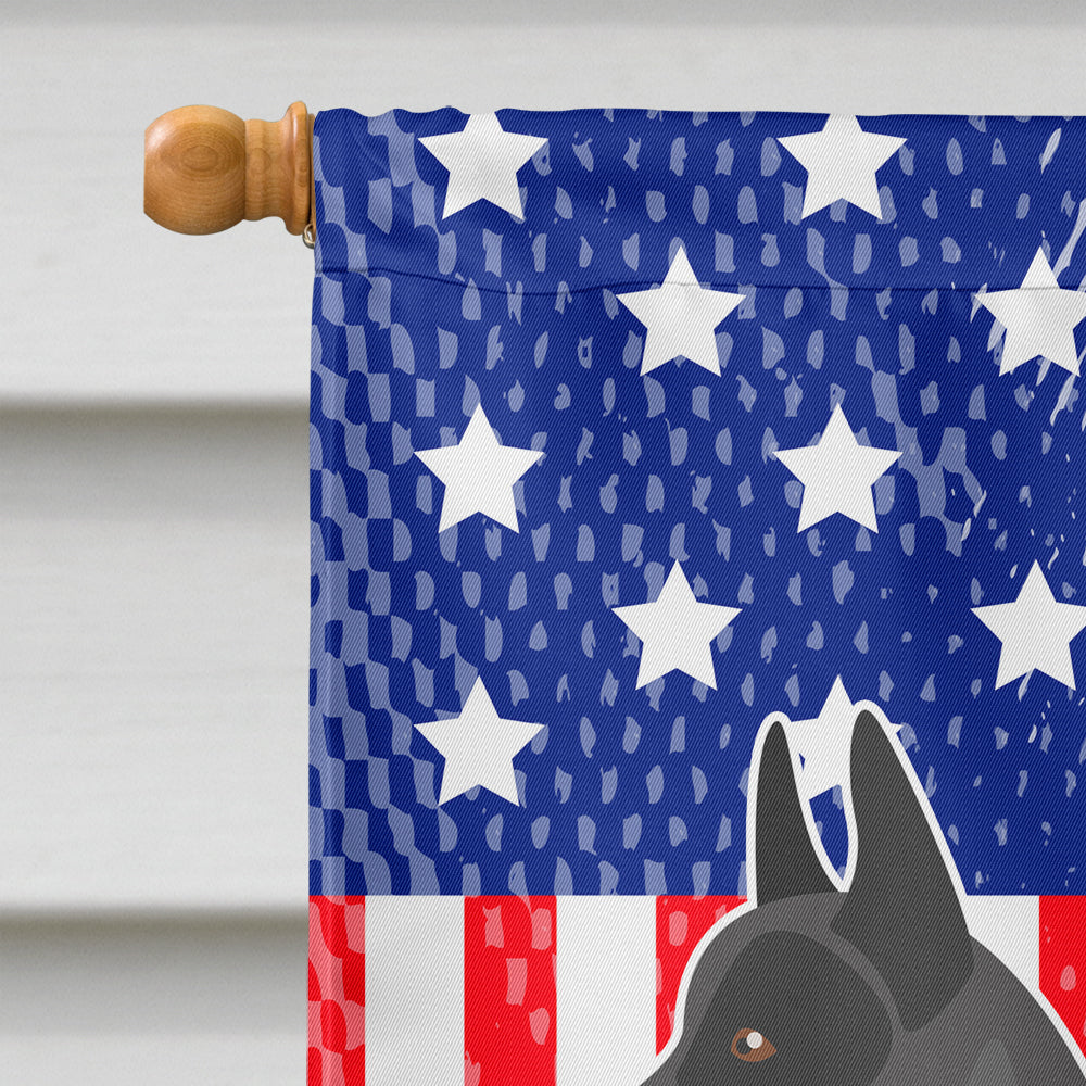 Australian Cattle Dog American Flag Canvas House Size BB8370CHF  the-store.com.