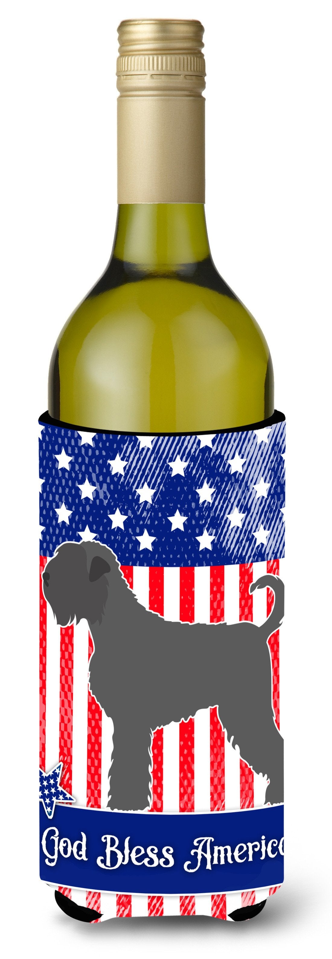 Black Russian Terrier American Wine Bottle Beverge Insulator Hugger BB8374LITERK by Caroline&#39;s Treasures