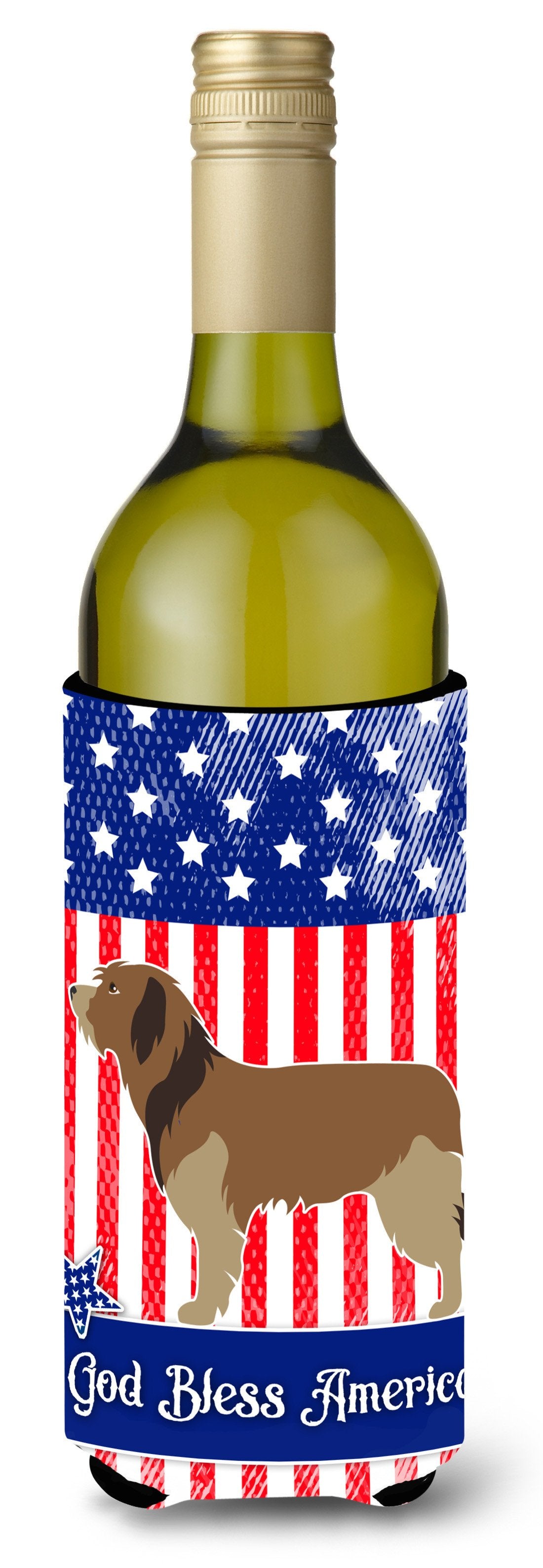 Catalan Sheepdog American Wine Bottle Beverge Insulator Hugger BB8376LITERK by Caroline&#39;s Treasures