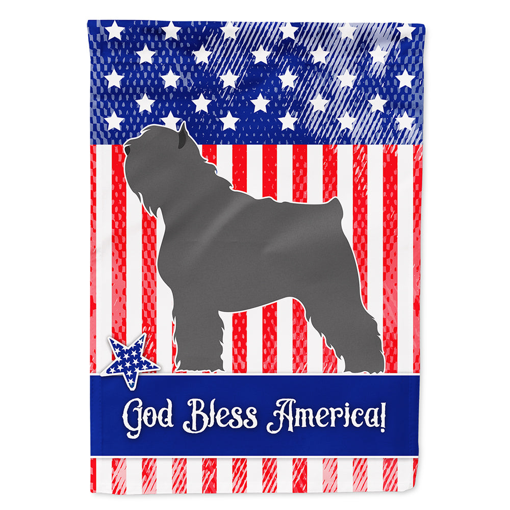 Bouvier des Flandres American Flag Canvas House Size BB8383CHF  the-store.com.