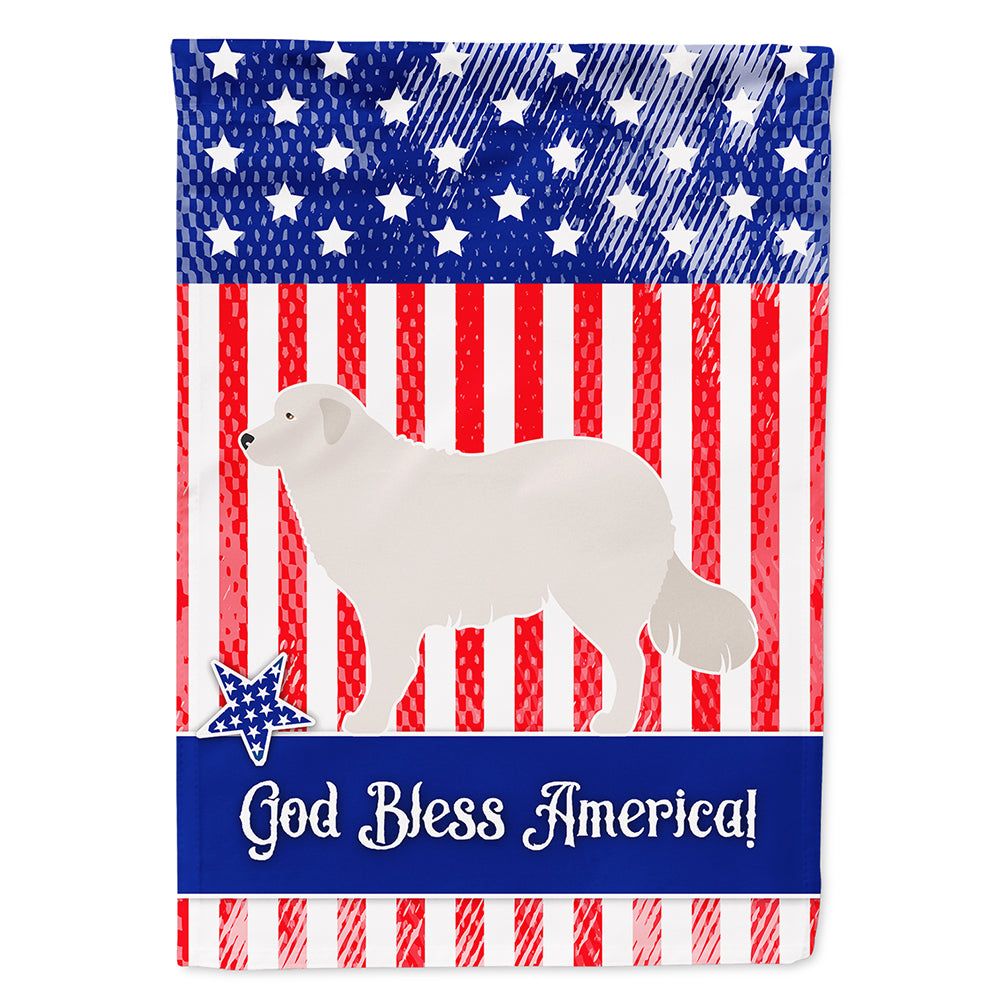 Kuvasz American Flag Canvas House Size BB8386CHF  the-store.com.
