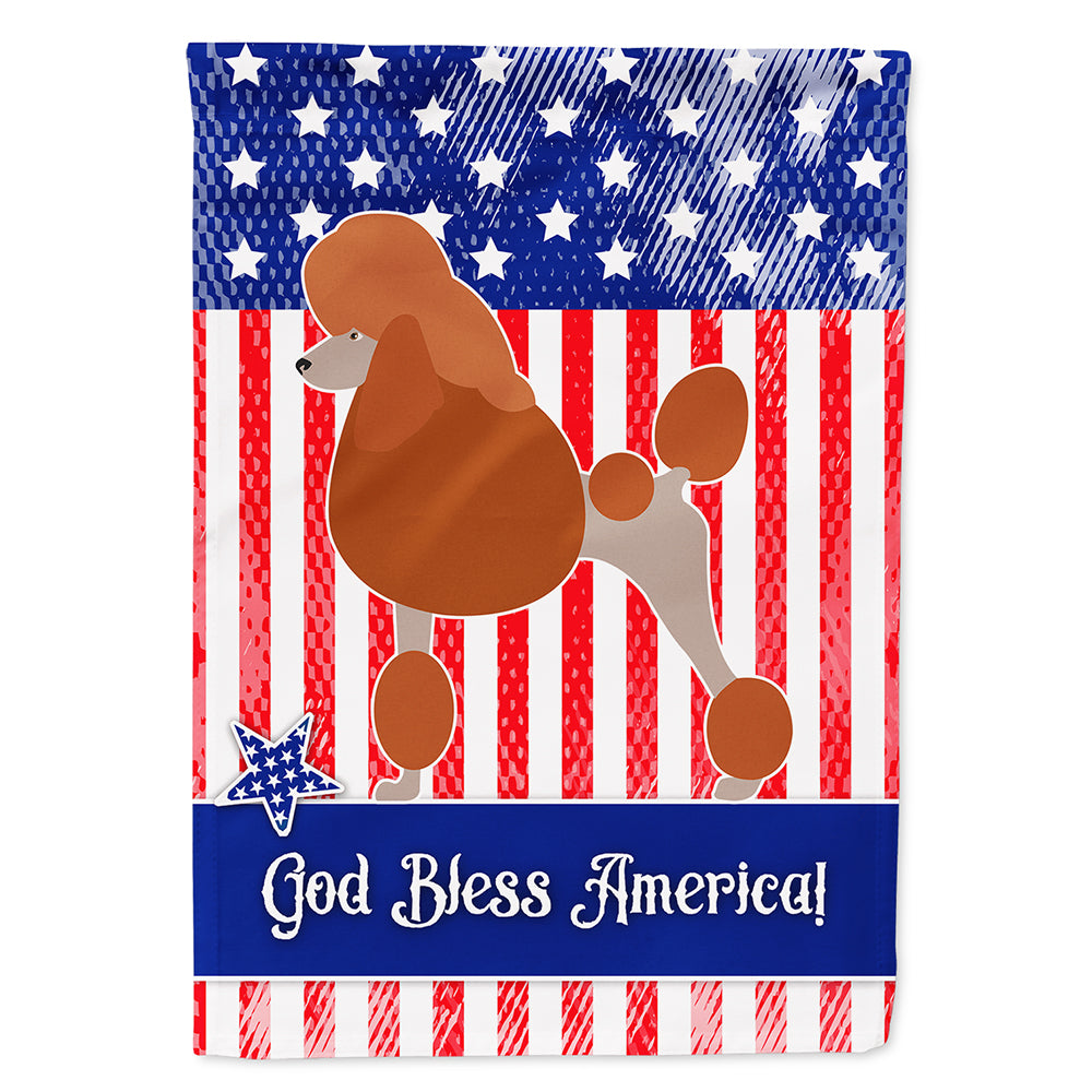Royal Poodle American Flag Canvas House Size BB8392CHF  the-store.com.