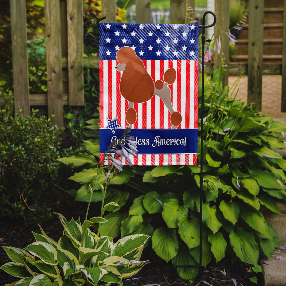Royal Poodle American Flag Garden Size BB8392GF