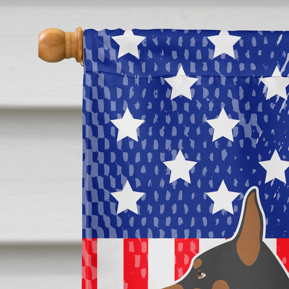 Miniature Pinscher American Flag Canvas House Size BB8404CHF
