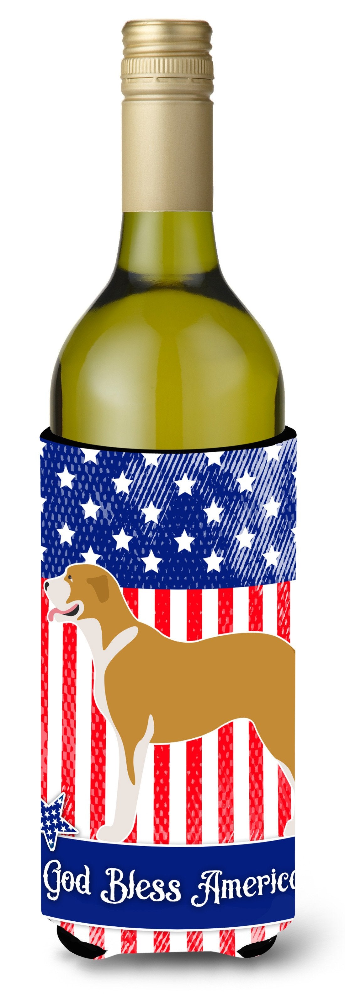 Belgium Mastiff American Wine Bottle Beverge Insulator Hugger BB8408LITERK by Caroline&#39;s Treasures